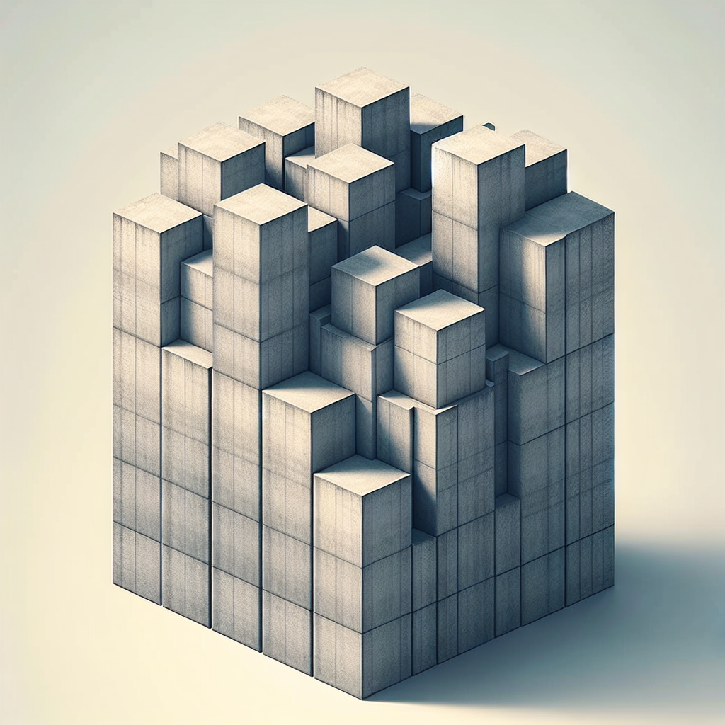 How tall is a concrete block