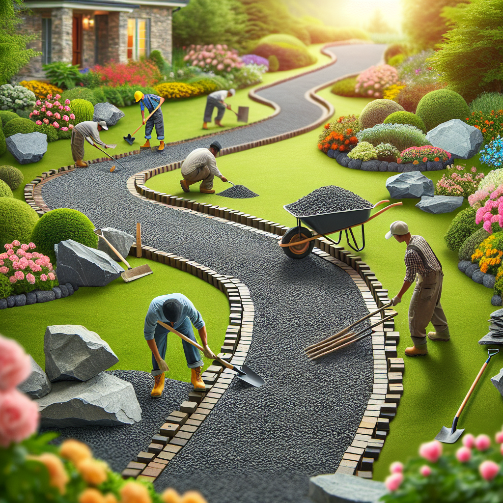 How to make a rock driveway