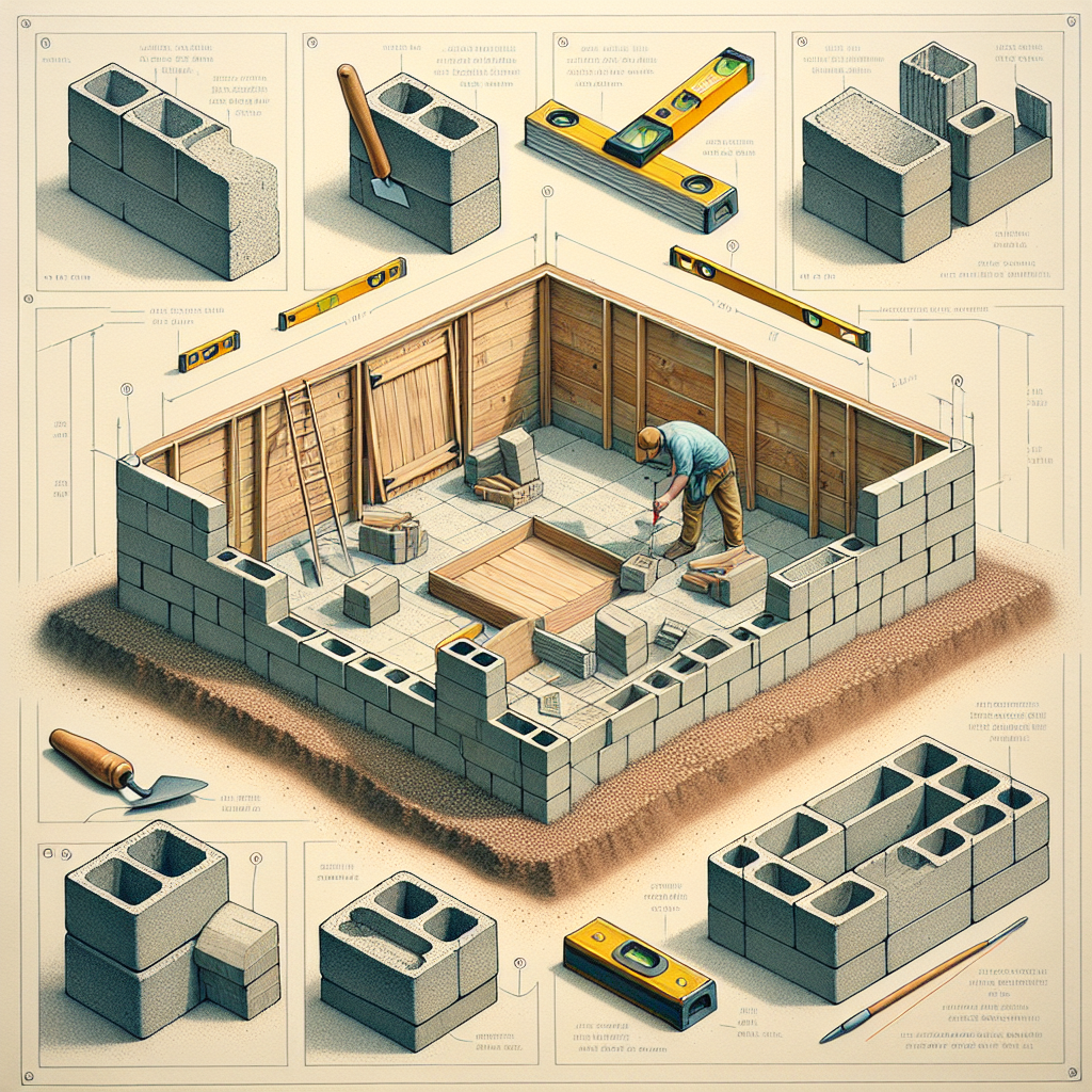 How to build a cinder block shed foundation